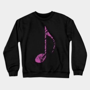 Cool Grunge Music Note Purple Crewneck Sweatshirt
